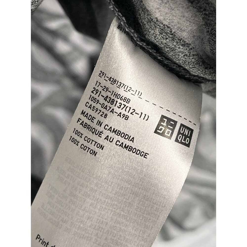 MARIMEKKO X UNIQLO Women's Black Gray Wavy Sleeveless A-Line Dress Small - Picture 5 of 6